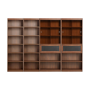Watson 60cm/80cm Bookcase Modular Display Shelf & Storage With Lighting Walnut Color