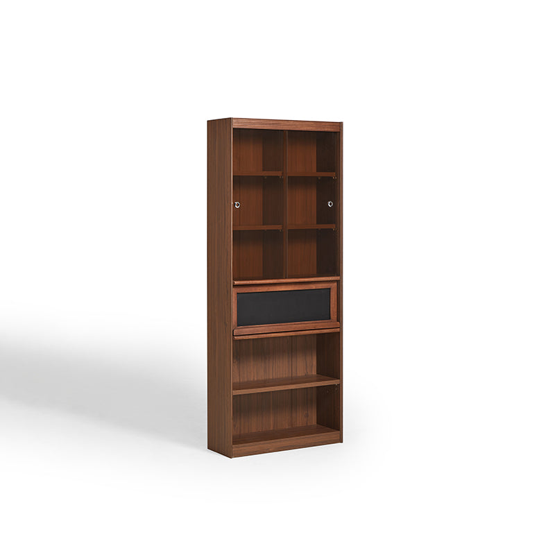 Watson 60cm/80cm Bookcase Modular Display Shelf & Storage With Lighting Walnut Color