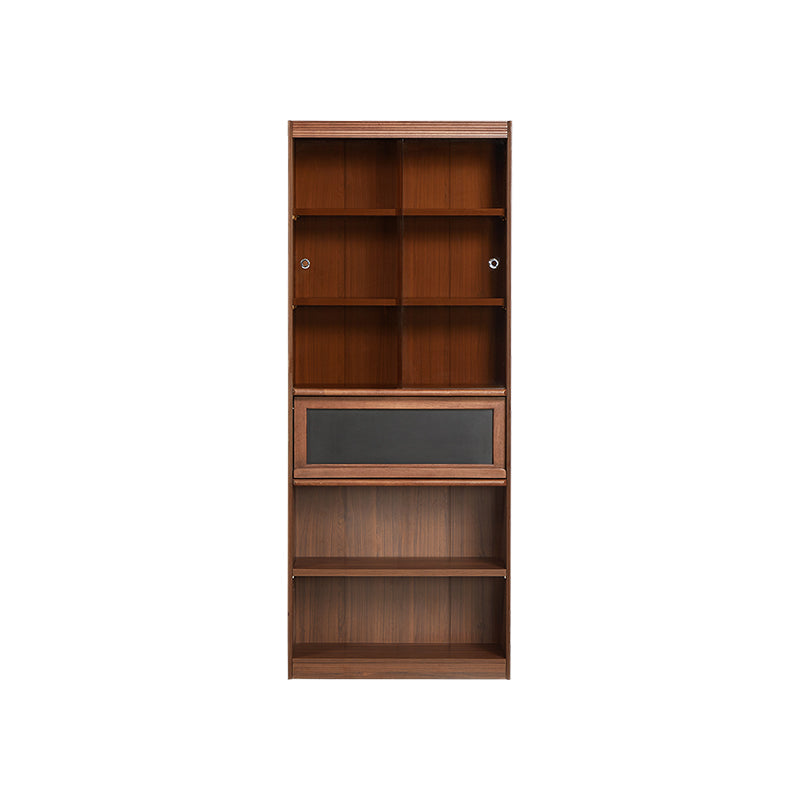 Watson 60cm/80cm Bookcase Modular Display Shelf & Storage With Lighting Walnut Color