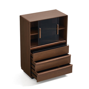 Zora 80cm Bookcase Display Shelf/Storage Cabinet For Home Walnut Color