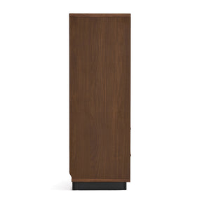 Zora 80cm Bookcase Display Shelf/Storage Cabinet For Home Walnut Color