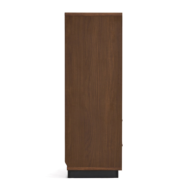 Zora 80cm Bookcase Display Shelf/Storage Cabinet For Home Walnut Color
