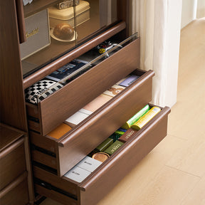 Zora 80cm Bookcase Display Shelf/Storage Cabinet For Home Walnut Color