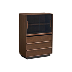 Zora 80cm Bookcase Display Shelf/Storage Cabinet For Home Walnut Color