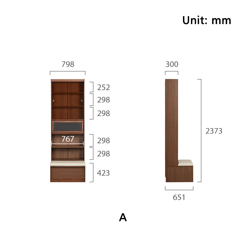 Ronald Bookcase Modular Display Shelf & Storage Multiple Size