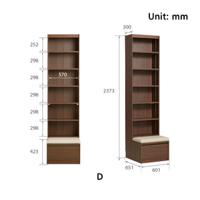 Ronald Bookcase Modular Display Shelf & Storage Multiple Size