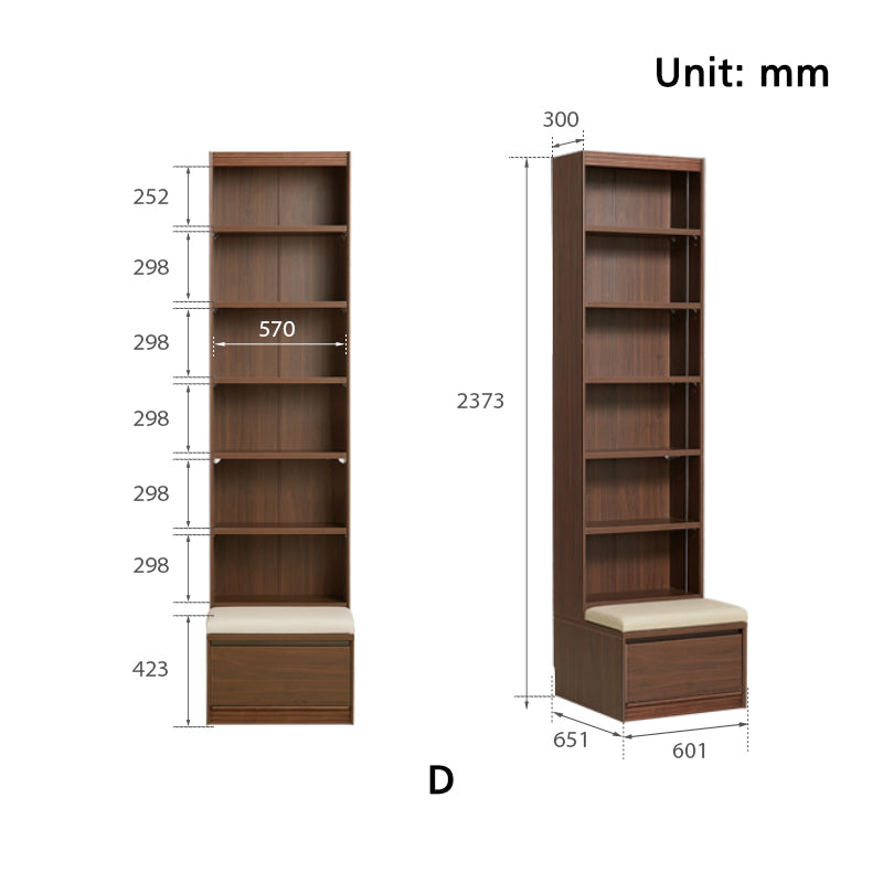 Ronald Bookcase Modular Display Shelf & Storage Multiple Size