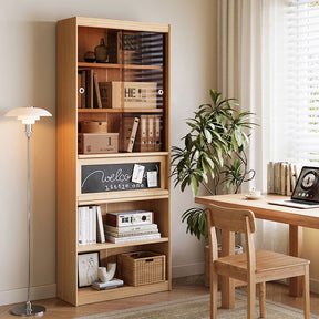 Roger Bookcase Modular Display Shelf & Storage Multiple Size Natural Wood Color