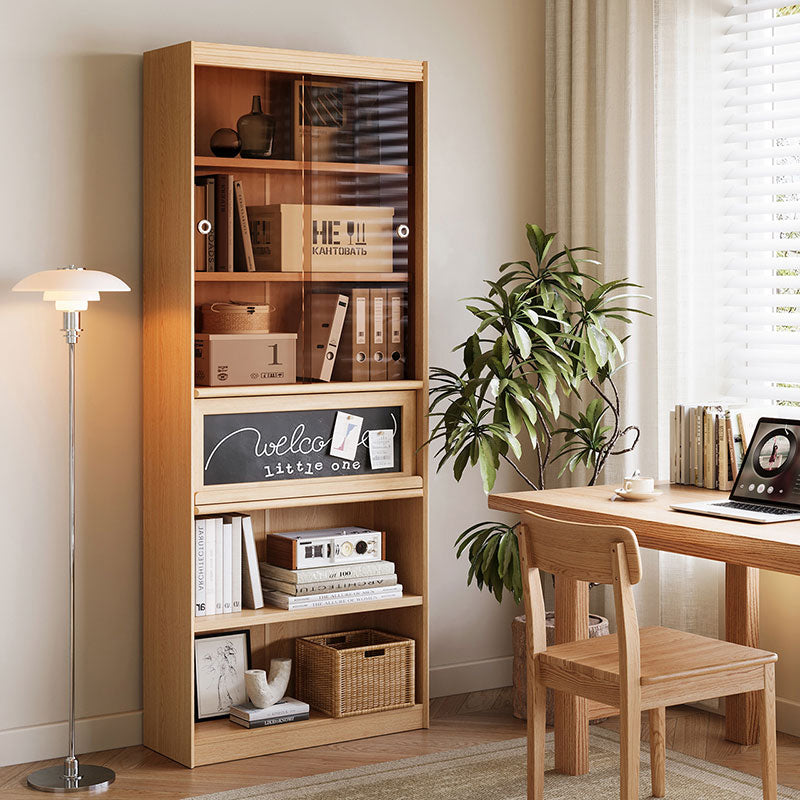 Roger Bookcase Modular Display Shelf & Storage Multiple Size Natural Wood Color