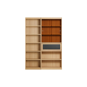 Roger Bookcase Modular Display Shelf & Storage Multiple Size Natural Wood Color
