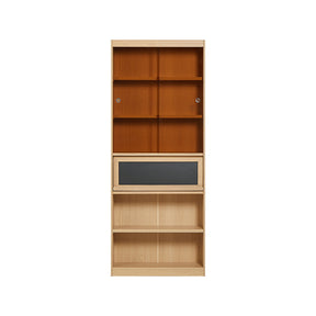 Roger Bookcase Modular Display Shelf & Storage Multiple Size Natural Wood Color