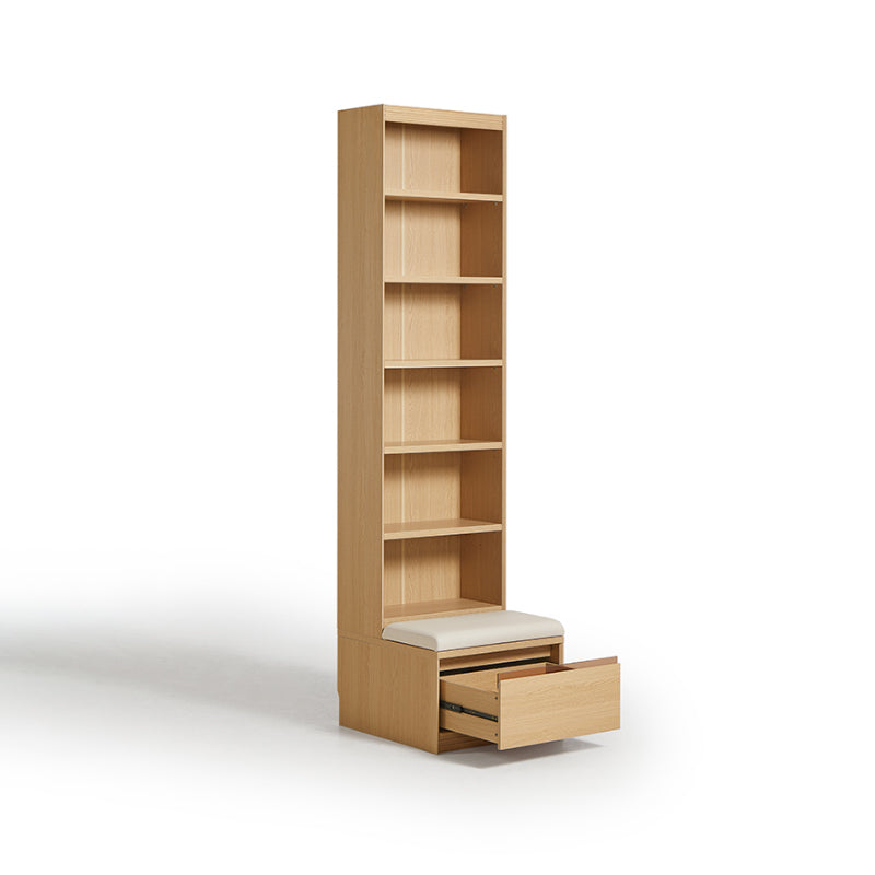 Ronald Bookcase Modular Display Shelf & Storage Multiple Size Natural Wood Color