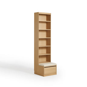 Ronald Bookcase Modular Display Shelf & Storage Multiple Size Natural Wood Color