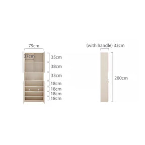 Jenna Bookcase/Bookshelf with Study Desk/Chair Study Set Cream White