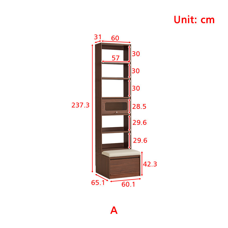 Edwin Bookcase Modular Display Shelf & Storage With Seat Multiple Size/Color