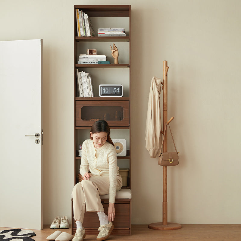 Edwin Bookcase Modular Display Shelf & Storage With Seat Multiple Size/Color