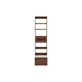Edwin Bookcase Modular Display Shelf & Storage With Seat Multiple Size/Color