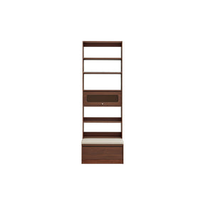 Edwin Bookcase Modular Display Shelf & Storage With Seat Multiple Size/Color