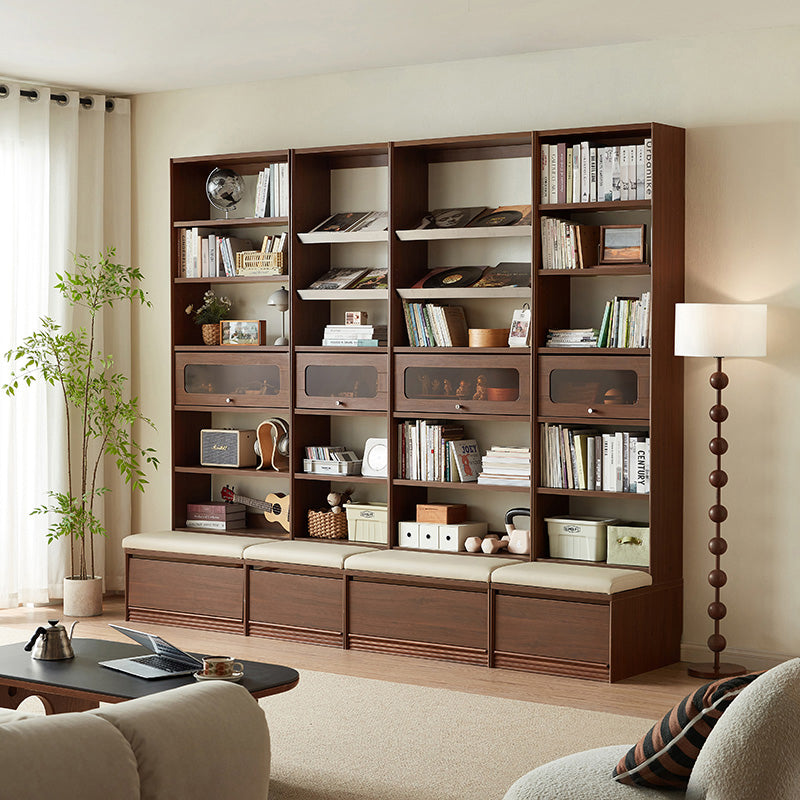 Edwin Bookcase Modular Display Shelf & Storage With Seat Multiple Size/Color