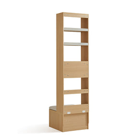 Edwin Bookcase Modular Display Shelf & Storage With Seat Multiple Size/Color