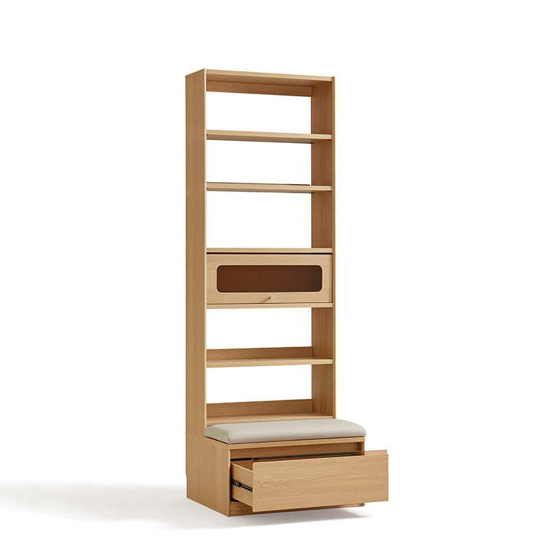 Edwin Bookcase Modular Display Shelf & Storage With Seat Multiple Size/Color