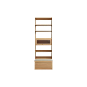 Edwin Bookcase Modular Display Shelf & Storage With Seat Multiple Size/Color