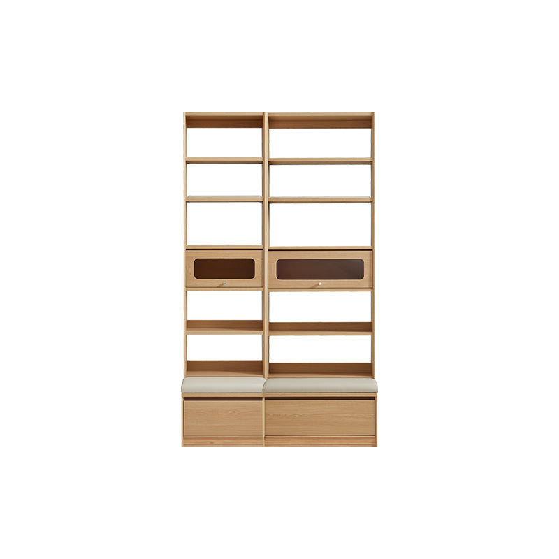 Edwin Bookcase Modular Display Shelf & Storage With Seat Multiple Size/Color