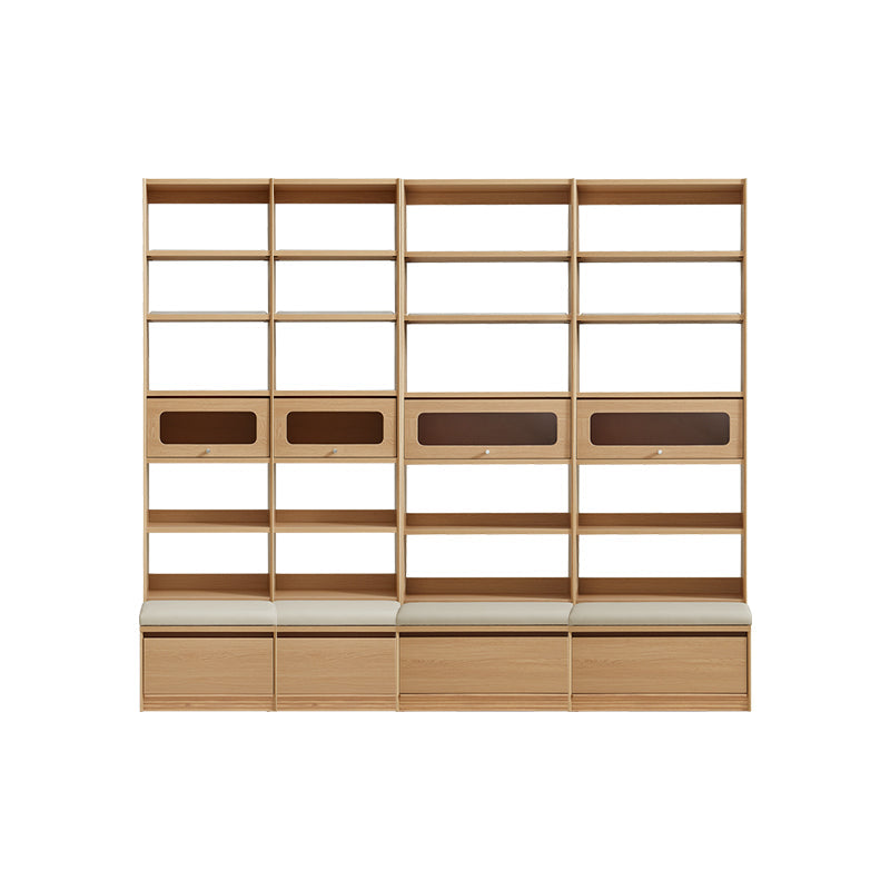 Edwin Bookcase Modular Display Shelf & Storage With Seat Multiple Size/Color