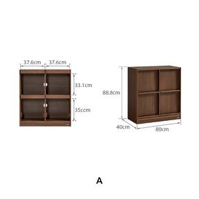 Jericho 80cm/120cm Flip-door Modular Storage Cabinet Display Shelf & Storage for Home