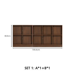 Jericho 80cm/120cm Flip-door Modular Storage Cabinet Display Shelf & Storage for Home