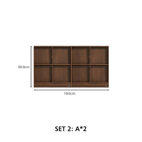 Jericho 80cm/120cm Flip-door Modular Storage Cabinet Display Shelf & Storage for Home