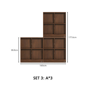 Jericho 80cm/120cm Flip-door Modular Storage Cabinet Display Shelf & Storage for Home
