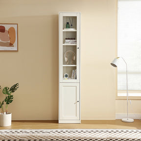 Joyce Multi-Purpose Storage Bookcase with Transparent Doors/Showcase/Display Cabinet