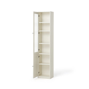 Joyce Multi-Purpose Storage Bookcase with Transparent Doors/Showcase/Display Cabinet