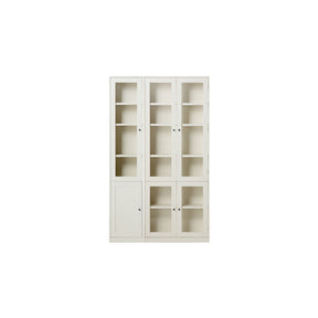 Joyce Multi-Purpose Storage Bookcase with Transparent Doors/Showcase/Display Cabinet