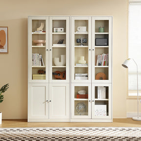 Joyce Multi-Purpose Storage Bookcase with Transparent Doors/Showcase/Display Cabinet