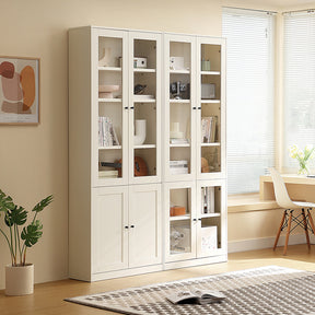 Joyce Multi-Purpose Storage Bookcase with Transparent Doors/Showcase/Display Cabinet