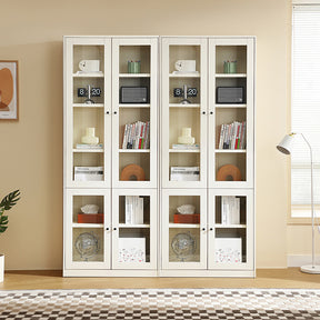 Joyce Multi-Purpose Storage Bookcase with Transparent Doors/Showcase/Display Cabinet