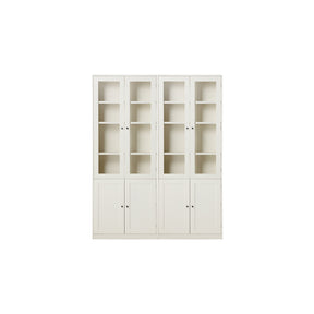 Joyce Multi-Purpose Storage Bookcase with Transparent Doors/Showcase/Display Cabinet