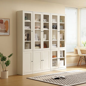 Joyce Multi-Purpose Storage Bookcase with Transparent Doors/Showcase/Display Cabinet