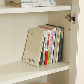 Joyce Multi-Purpose Storage Bookcase with Transparent Doors/Showcase/Display Cabinet