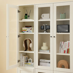 Joyce Multi-Purpose Storage Bookcase with Transparent Doors/Showcase/Display Cabinet