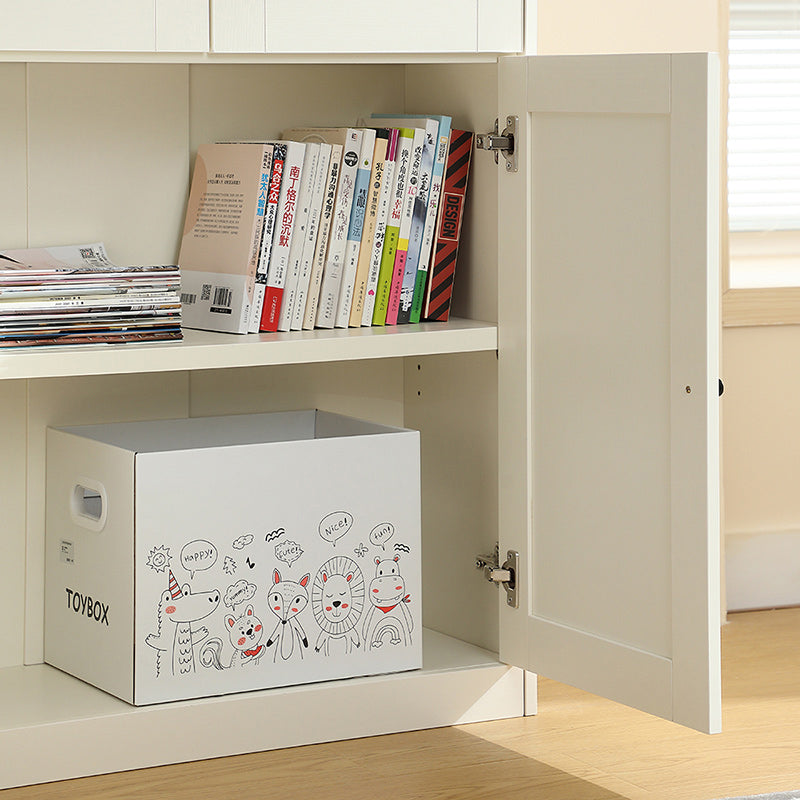 Joyce Multi-Purpose Storage Bookcase with Transparent Doors/Showcase/Display Cabinet