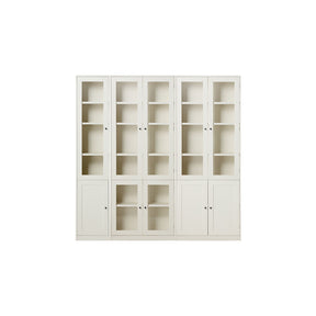 Joyce Multi-Purpose Storage Bookcase with Transparent Doors/Showcase/Display Cabinet