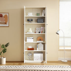 Joyce Multi-Purpose Storage Bookcase with Transparent Doors/Showcase/Display Cabinet