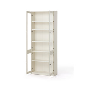 Joyce Multi-Purpose Storage Bookcase with Transparent Doors/Showcase/Display Cabinet