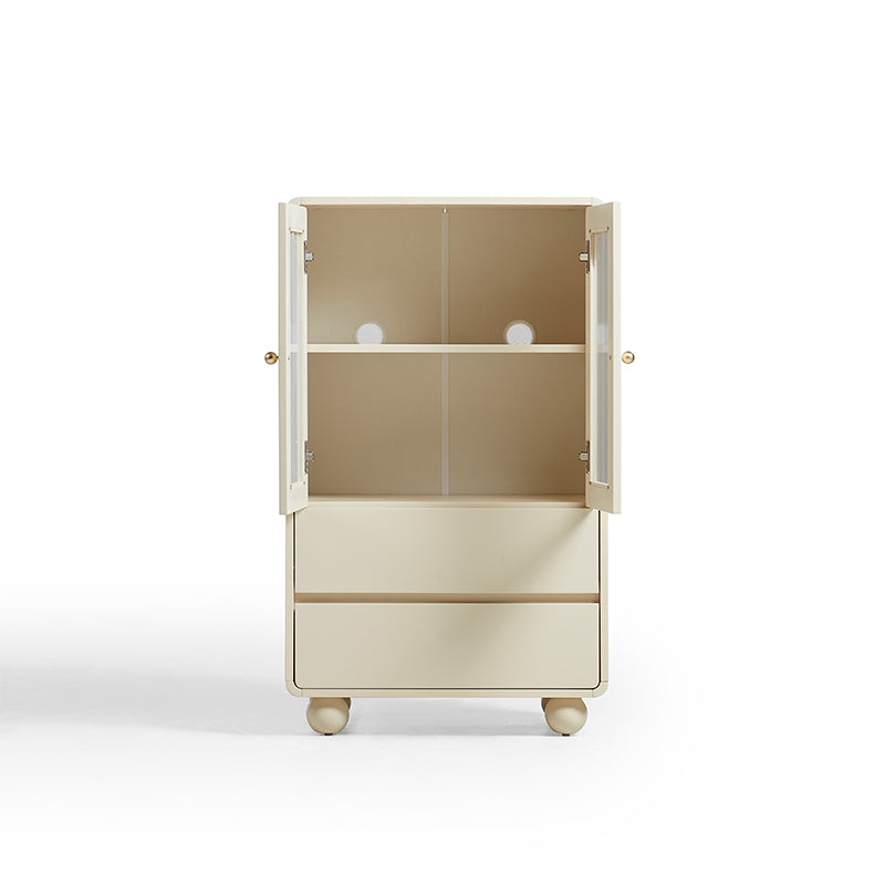 Mackenzie 0.6m Cream White Bookcase Bookshelf/Storage Rack Multiple Size