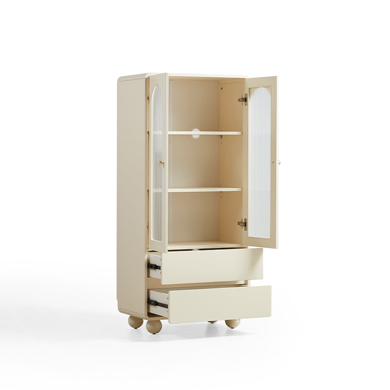 Mackenzie 0.6m Cream White Bookcase Bookshelf/Storage Rack Multiple Size
