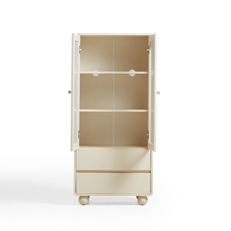 Mackenzie 0.6m Cream White Bookcase Bookshelf/Storage Rack Multiple Size