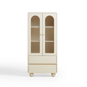 Mackenzie 0.6m Cream White Bookcase Bookshelf/Storage Rack Multiple Size